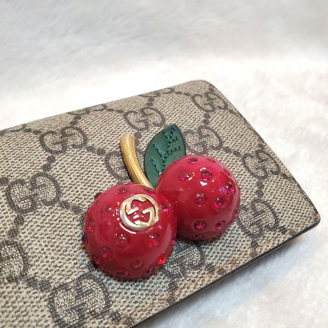 極美品 希少 GUCCI さくらんぼ GGスプリーム レザー チェリー - メルカリ