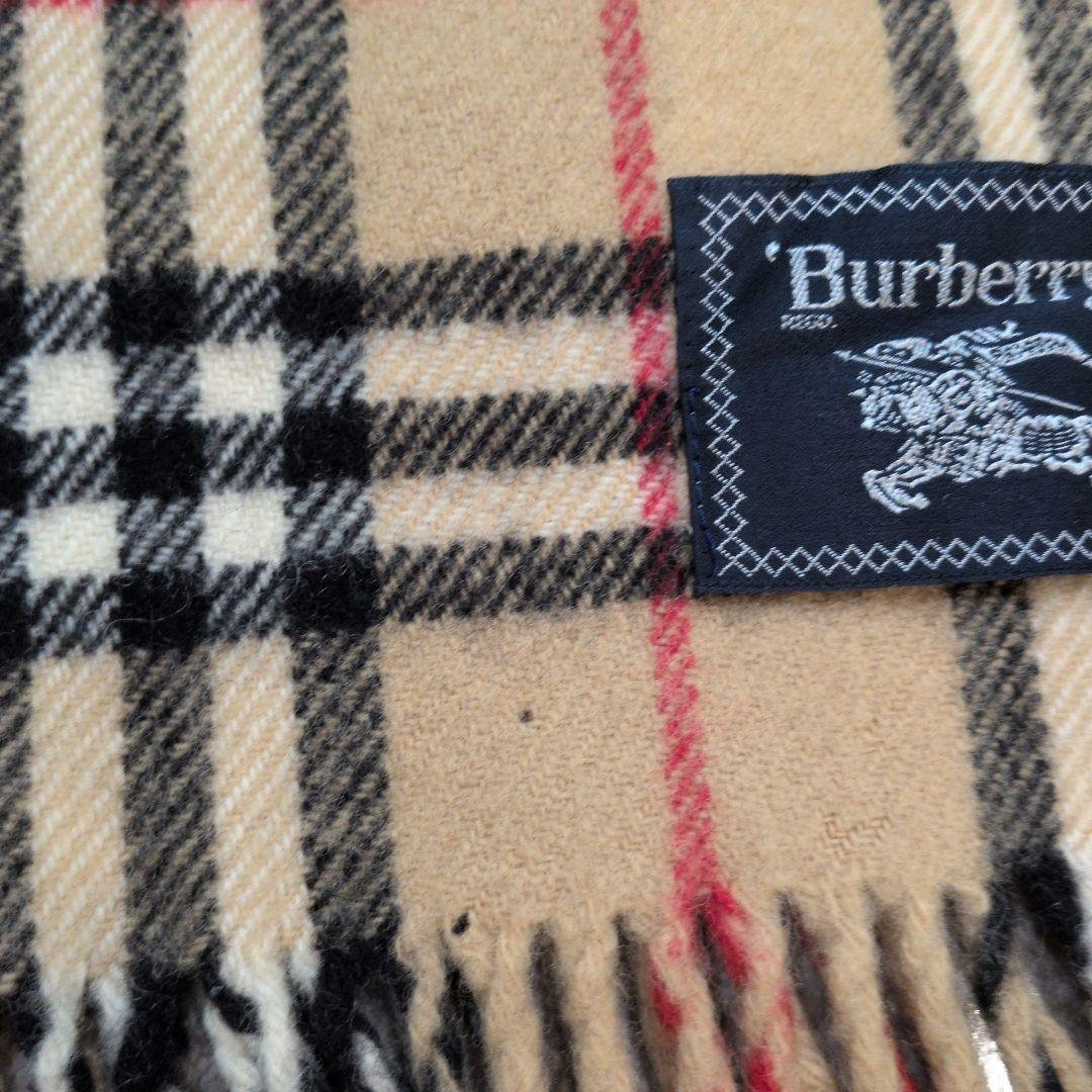 BURBERRYバーバリー 膝掛け ブランケット ウール100％ ノバチェック
