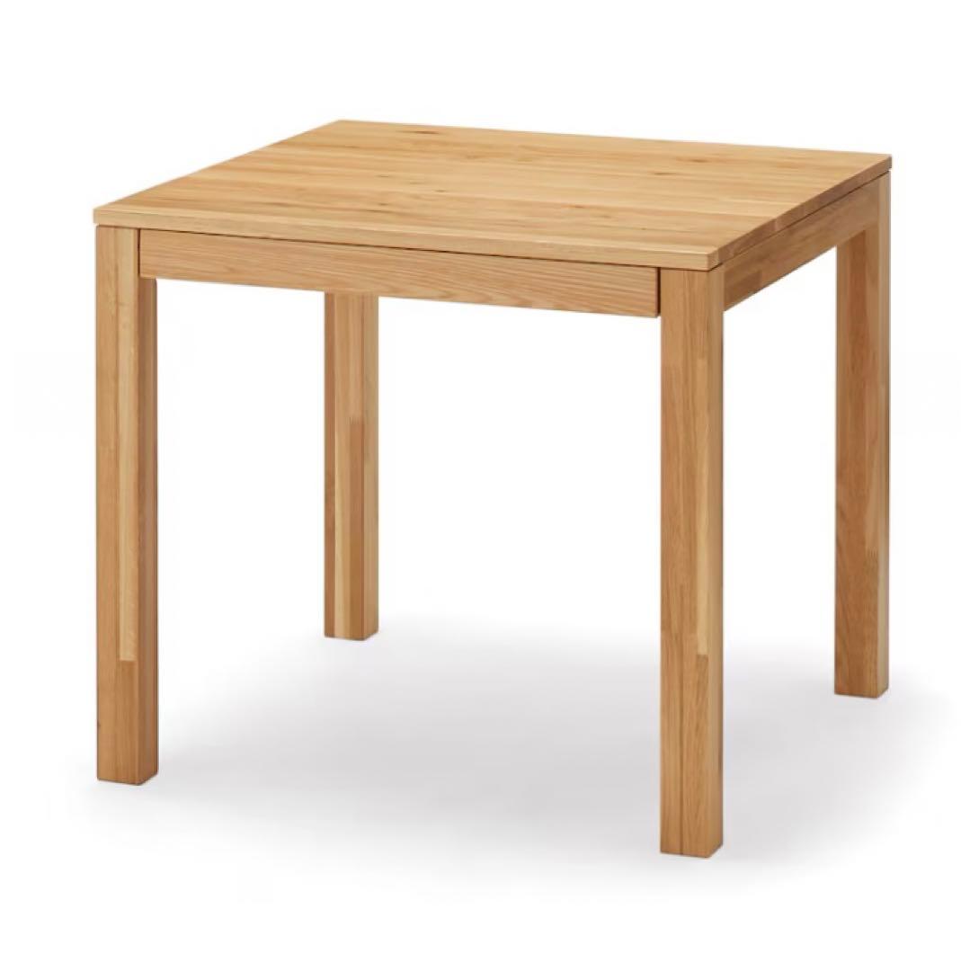 ☆MUJI 無印良品 出付・幅80㎝ 正方形 ダイニングテーブル 良品計画 無印良品 正方形ダイニングテーブル オーク - メルカリ