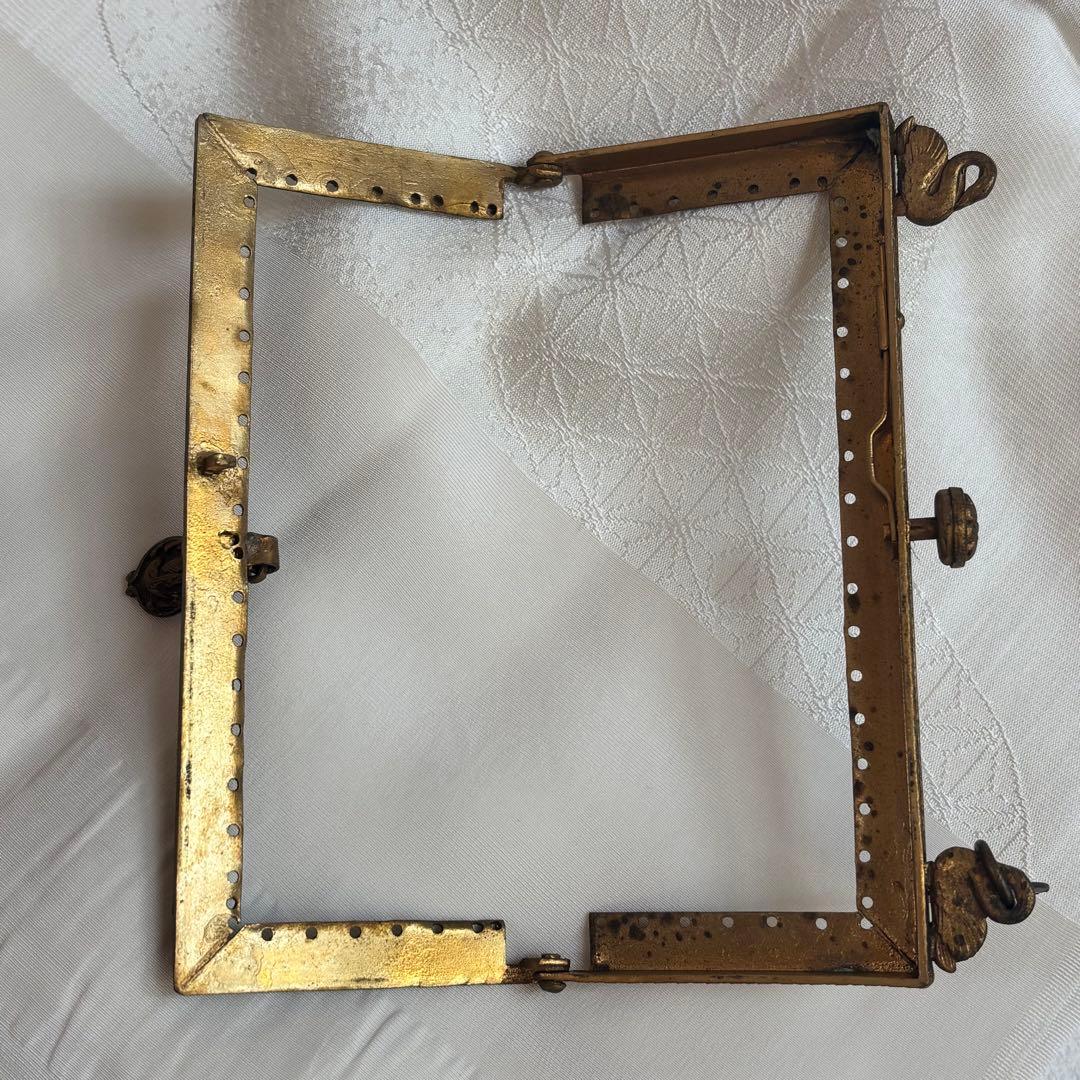 希少・フランス製】アンティーク 口金金具 プチポアン サンプルタグ付