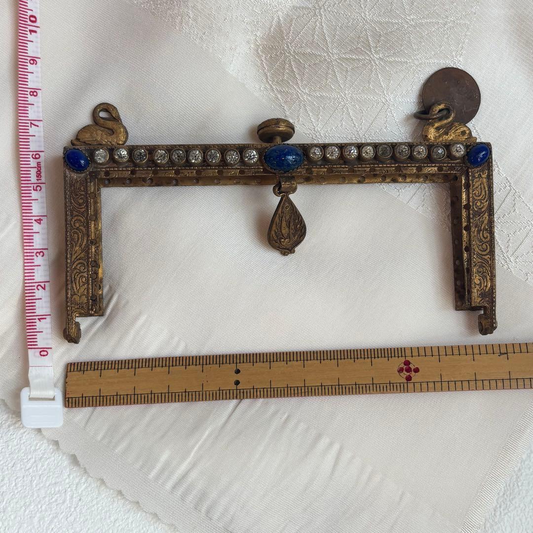 希少・フランス製】アンティーク 口金金具 プチポアン サンプルタグ付