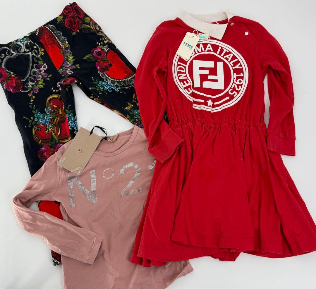 【4歳】3点セット‼️FENDI/ワンピース/ドレス/フェンディ/ドルガバ FZDE13AW4JF0ZA0_99?wid=2000&