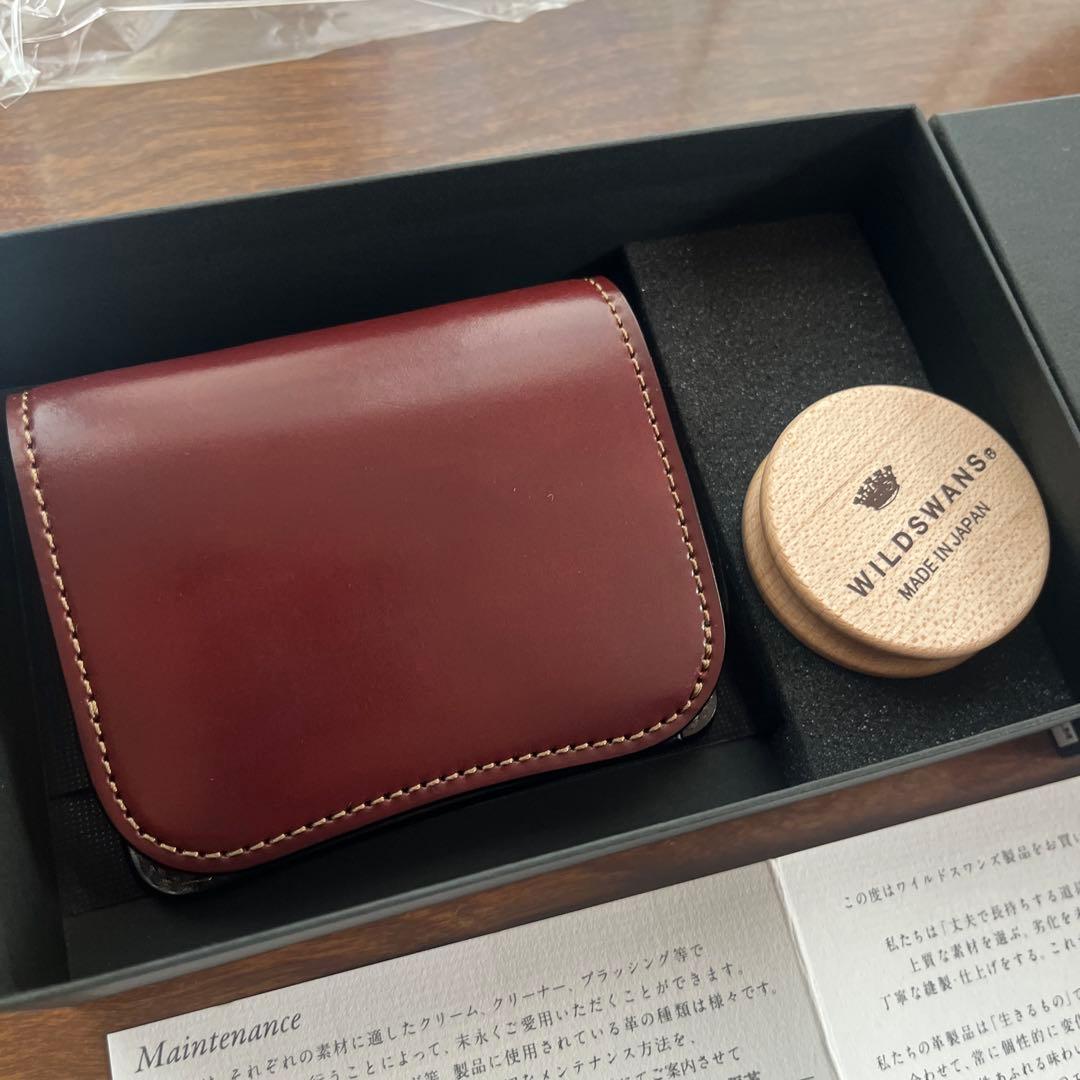 【極美品】WILDSWANS PARM ホーウィンコードバン #2×チョコ WILD SWANS（ワイルドスワンズ）PALM-V2（パームV2）コンパクト