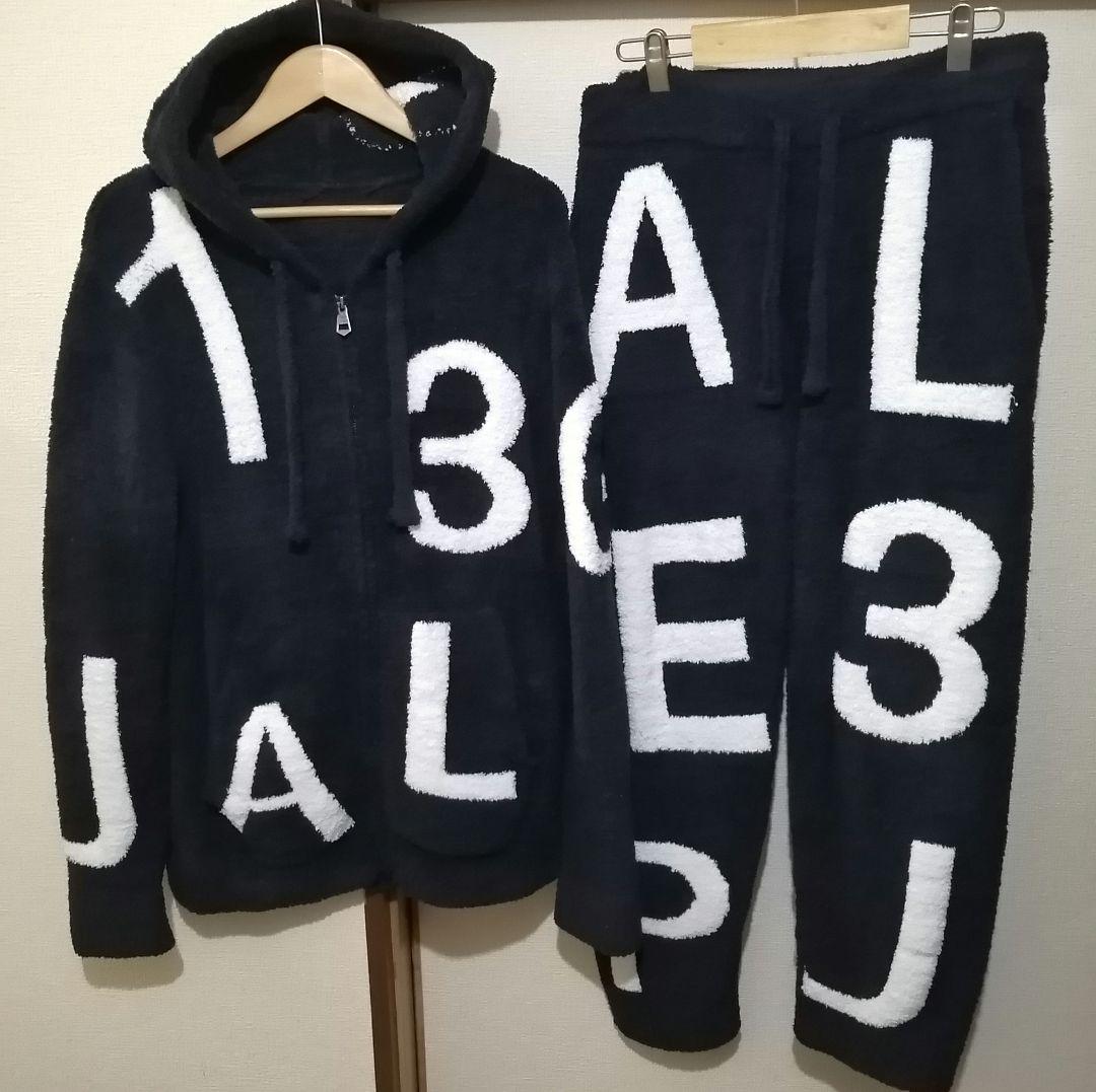 【美品 紺】入手困難 1PIU1UGUALE3 ボアジップパーカー セットアップ 1PIU1UGUALE3 RELAX ウノピゥウノウグァーレトレ リラックス