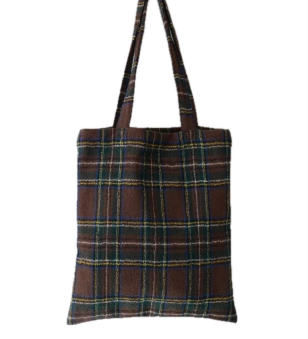 R&D.M.Co-☆今期新品WOOL TARTAN CHECK TOTE BAG