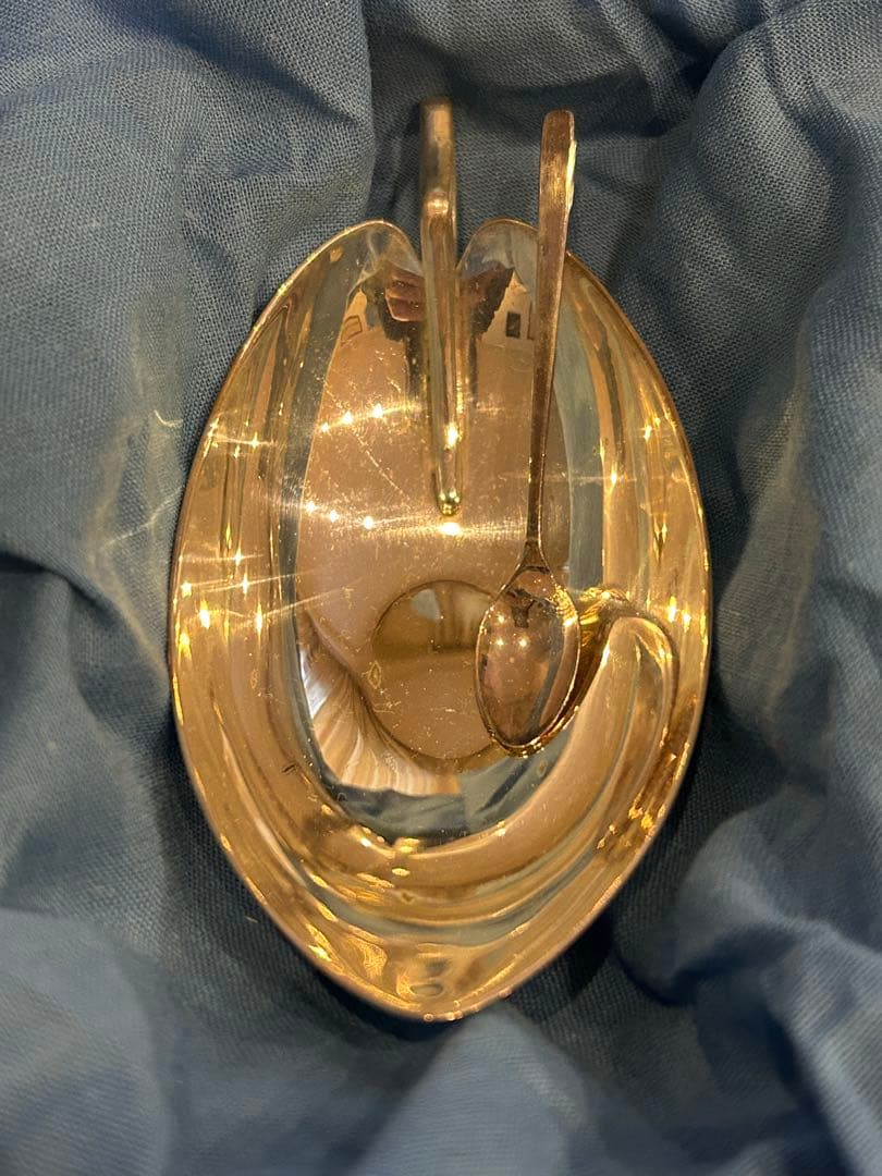 k*n様 尚美堂 銀食器 若葉 さじ付 未使用品 - メルカリ