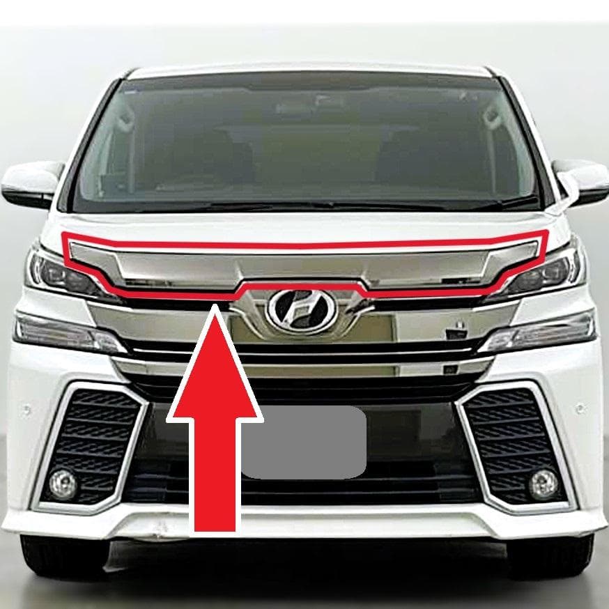 新品 トヨタ純正 ヴェルファイア 30 前期 ボンネット フード モール