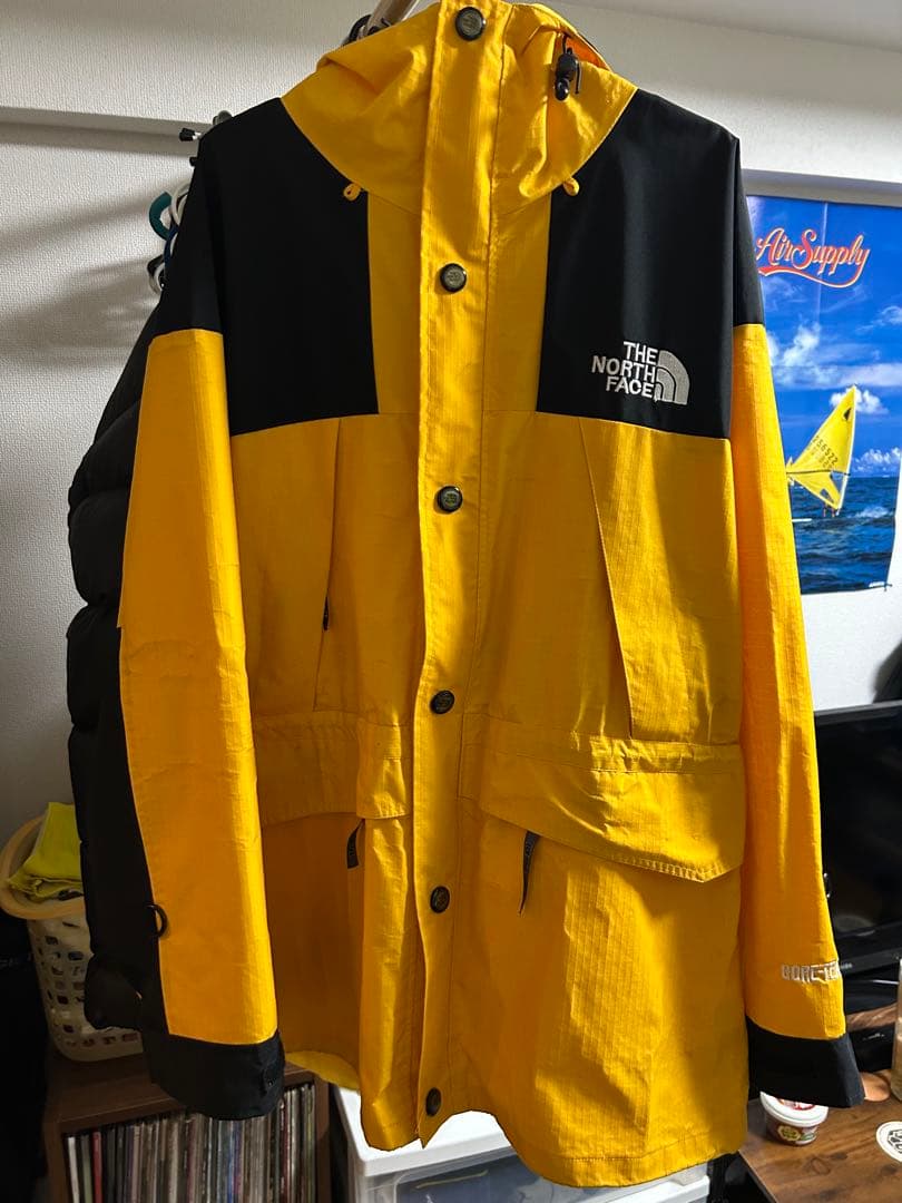 THE NORTH FACE マウンテンパーカー イエロー/ブラック　90s 中古・古着通販】THE NORTH FACE (ザ ノース フェイス) マウンテン