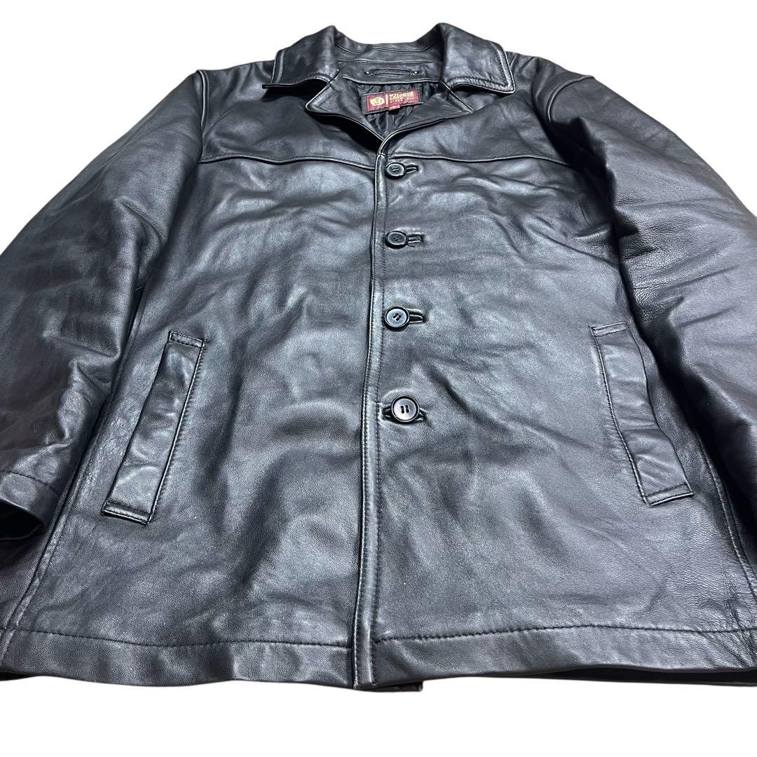 WILSONS LEATHER レザー カーコート ジャケット ブラック L - メルカリ