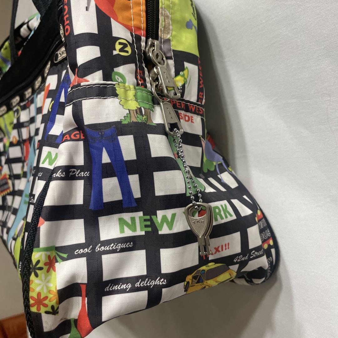 LeSportsac レスポートサック ニューヨーク地図柄 ボストンバッグ