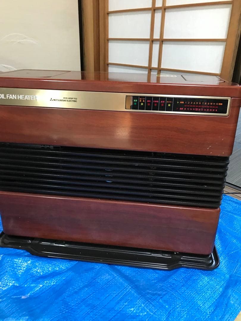 MITSUBISHI ELECTRIC 石油ファンヒーター KD-25FTD 三菱 石油ファンヒーター (木目調)KD-25FTD