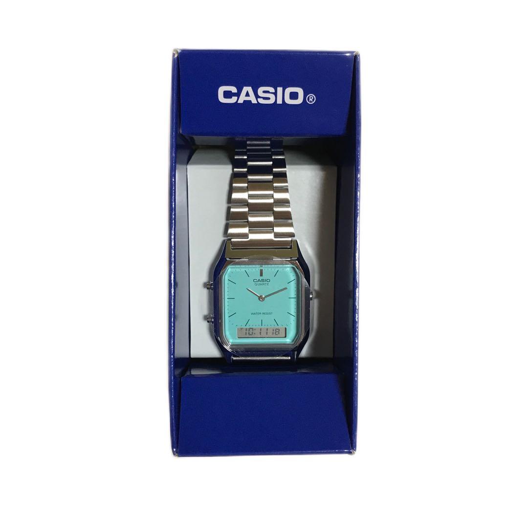 新品未使用】CASIO チープカシオ ターコイズ ティファニーブルー