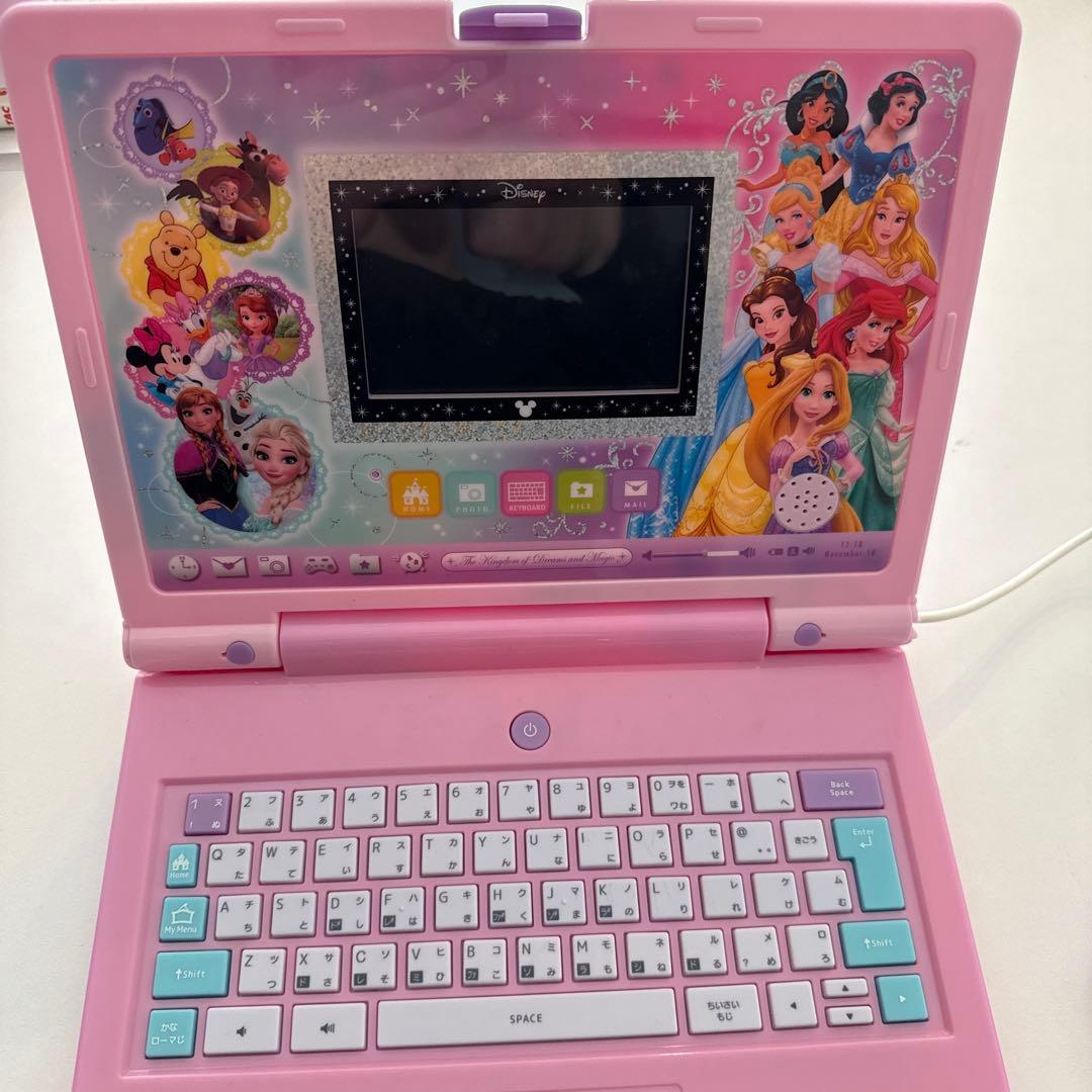 Disney ラーニングマイスイートパソコン プリンセス 充電器 箱付き