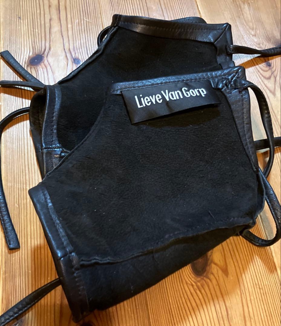 norha 【超希少】Lieve Van Gorpレザータビ黒『美品』