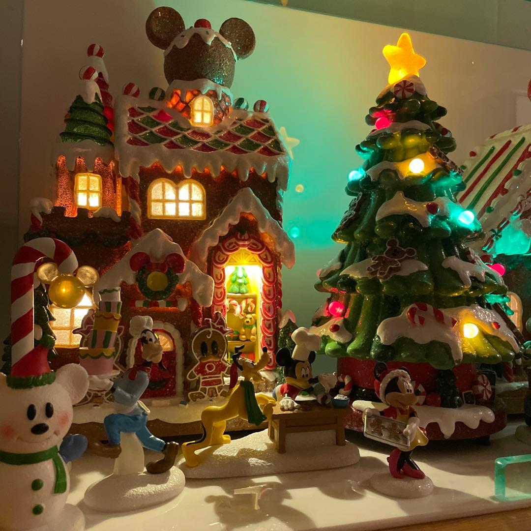 新品 展示品 限定】ディズニー クリスマス ヴィレッジ 13ピース