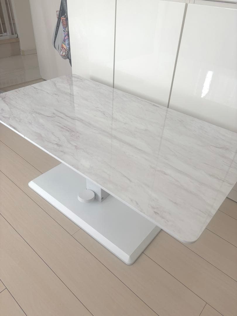 田*中様 .*・゜大理石調 昇降式 センターテーブル 100×60cm・*. RDA 110×60天板サイズ 昇降式リビング センターテーブル 正規ブランド