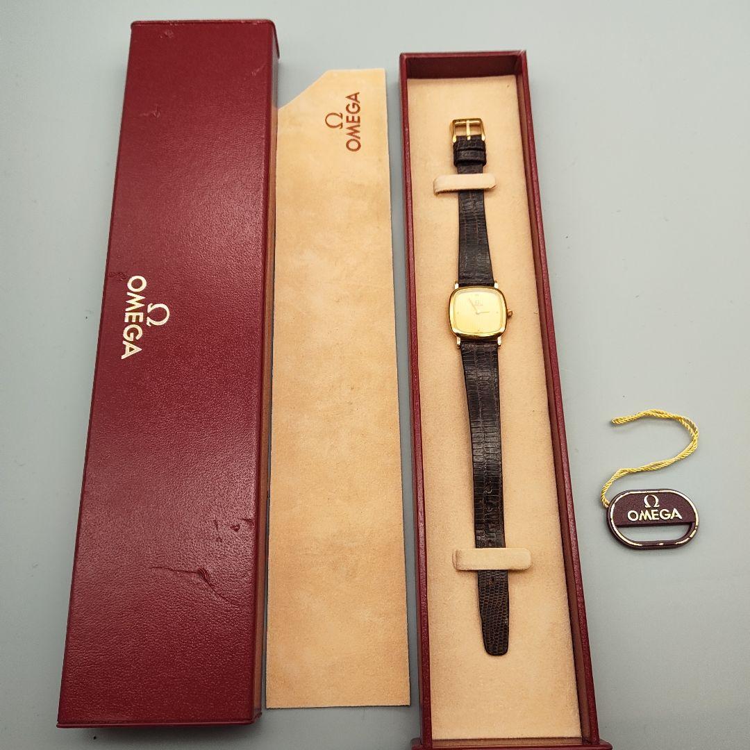 OMEGA 腕時計 devile OMEGA オメガ DE VILLE デビル スクエア ウォッチ 腕時計 ゴールド