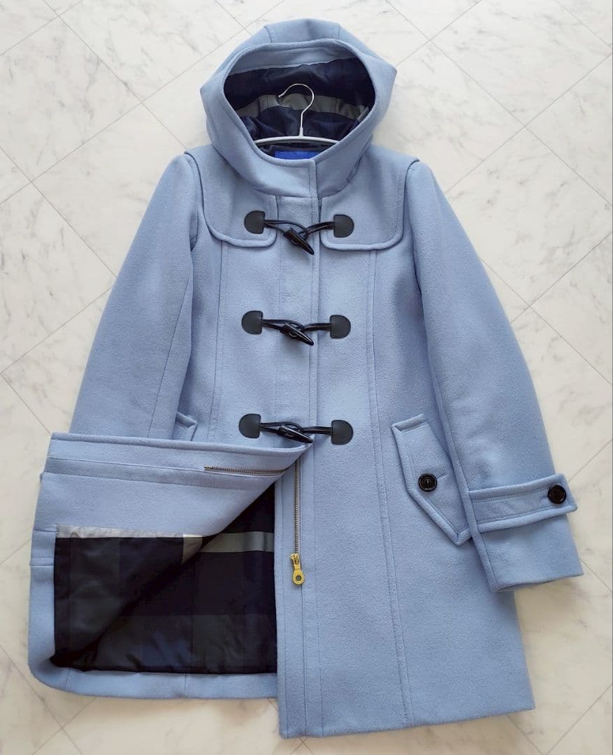 BLUE LABEL CRESTBRIDGE チェック ダッフル コート BLUE LABEL / BLACK LABEL CRESTBRIDGE｜ツイルメルトンダッフルコート