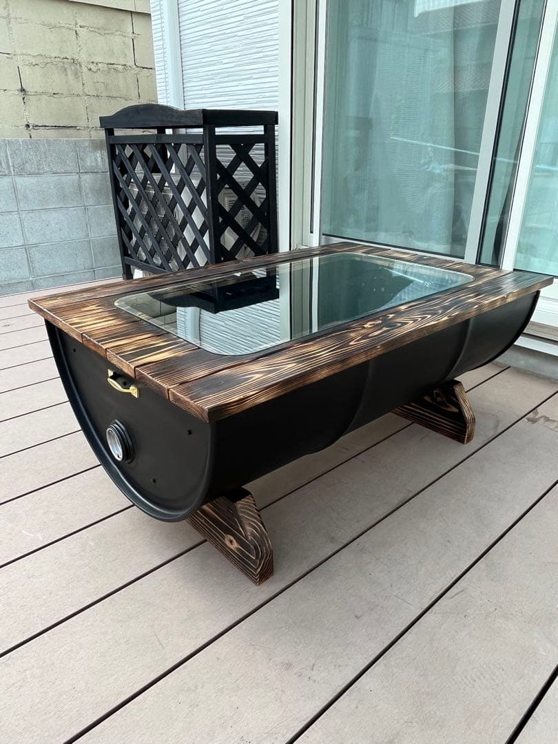 宮下りつき　ドラム缶テーブル ドラム缶テーブルDRM380 D65×H38cm センターテーブル ローテーブル