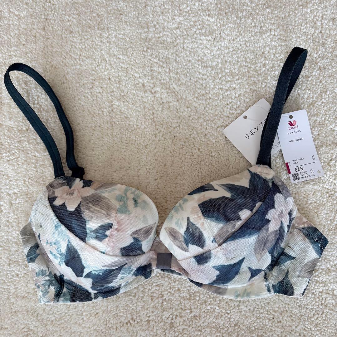 ワコール パルファージュ リボンブラ セット E65 BCL410 - メルカリ