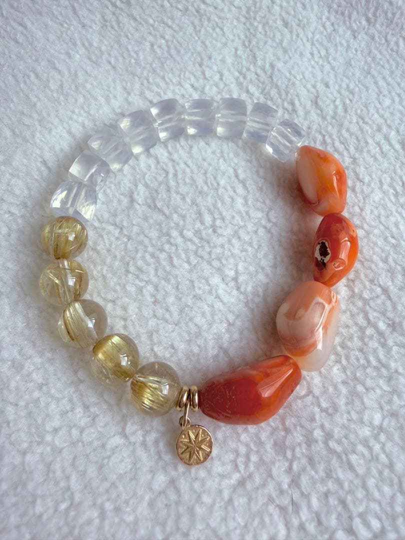 【sato777】Hariqua（ハリックァ）ブレスレット⭐︎ Super seven × Ruby bracelet /スーパーセブン | Hariqua