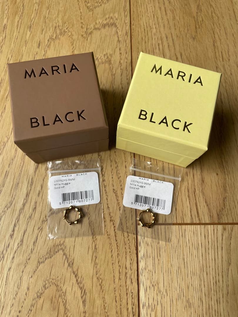 MARIA BLACK フープピアス ミラハギー9 (片耳用×2セット) s-musee_340819652