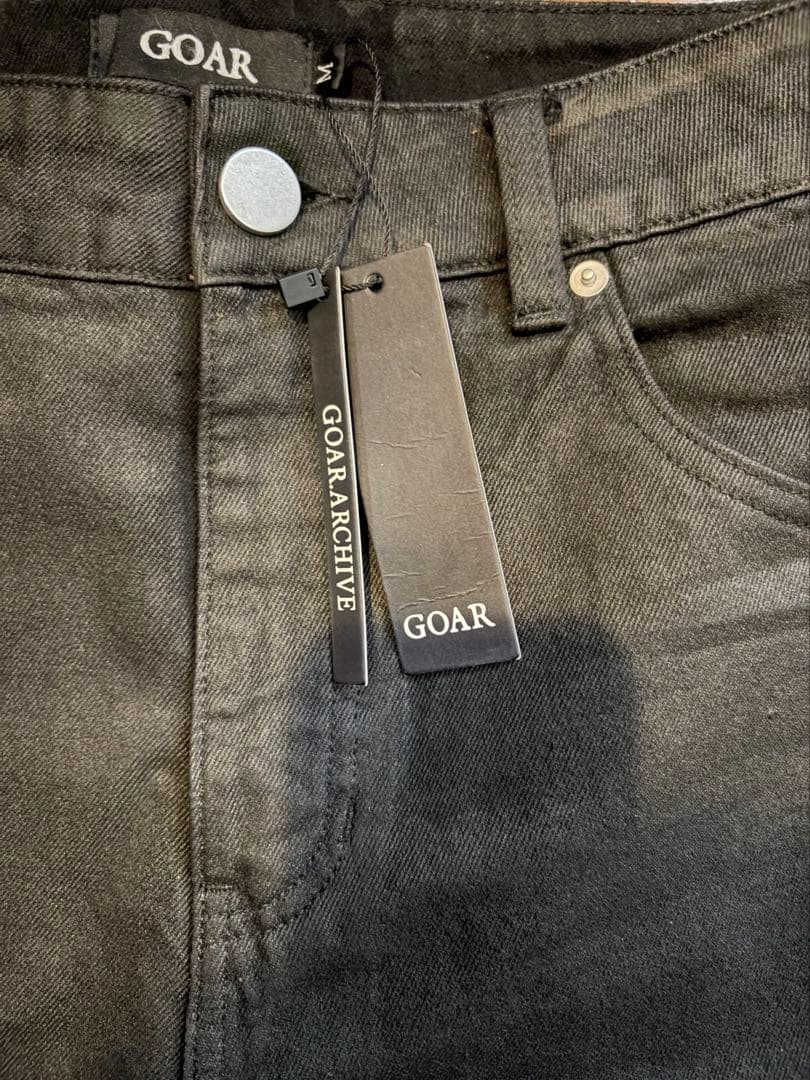 goar.archive STRAPPED BAGGY OIL PANTS M - メルカリ