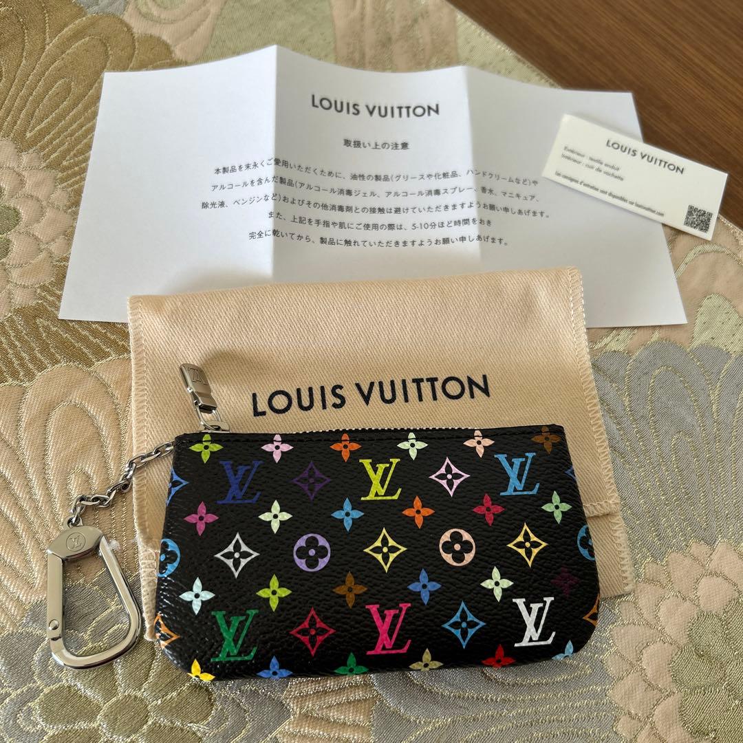 ルイヴィトン村上隆コラボマルチカラーキーケース カラフルが可愛い！】ルイヴィトン×村上隆 カード キーケース (Louis