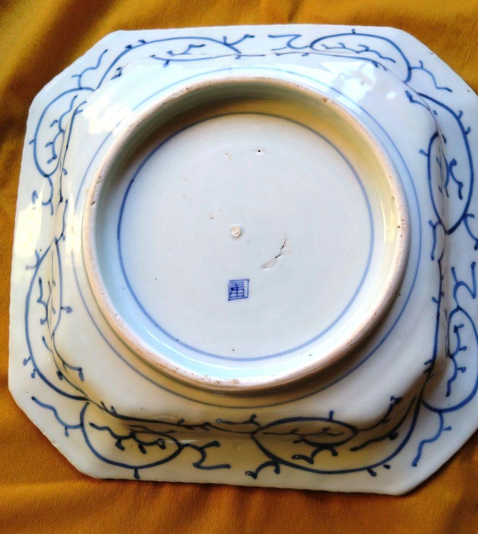 古伊万里の皿 3種類セット 骨董品 アンティーク 大皿 盛り皿 染付