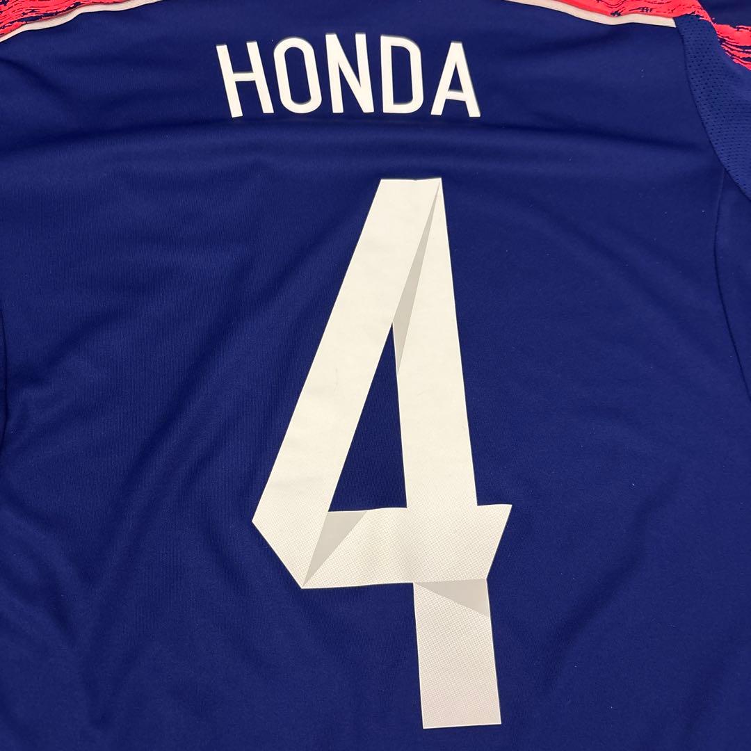 美品】アディダス サッカー日本代表ユニフォーム 本田圭佑 4番 2014L