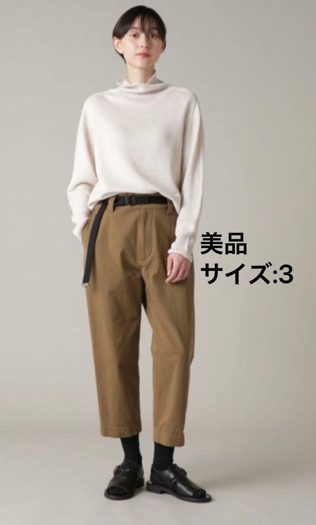 【美品】マーガレットハウエル COTTON TWILL 2024AW III COTTON CASHMERE TWILL TROUSERS | MARGARET HOWELL（マーガレット
