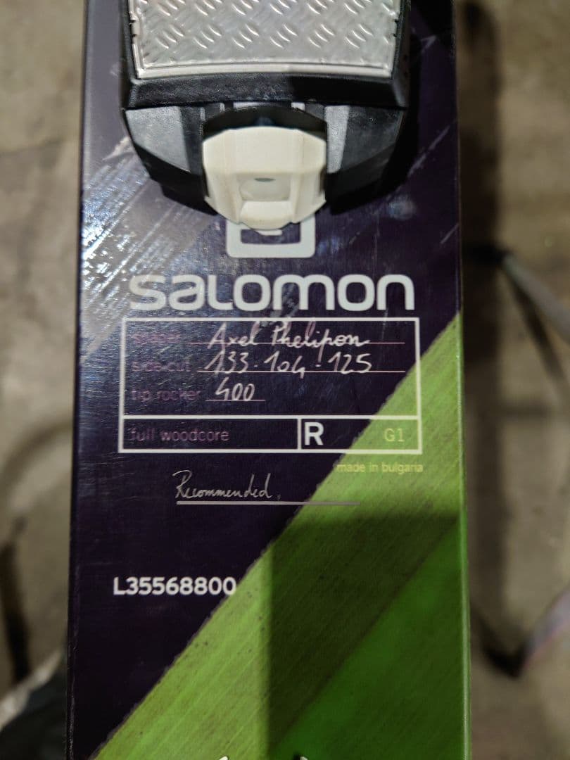 SALOMON Q105 181cm, Marker GRIFFON パウダー