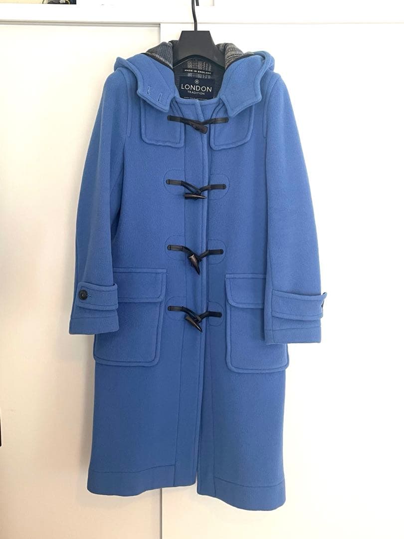 希少カラー】LONDON TRADITION ダッフルコート 青 - メルカリ
