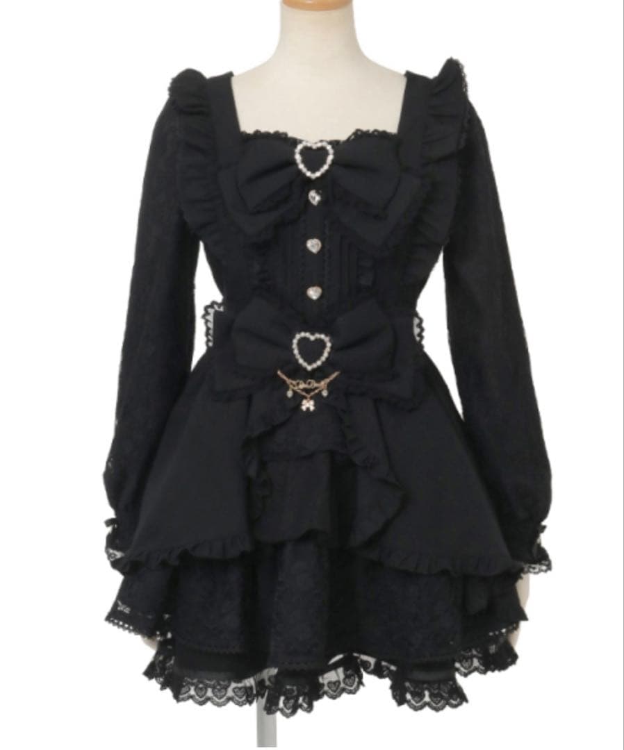 新品タグ付♡リズリサ♡ フロントカシュクールBIGリボンセットアップ♡ブラック♡ フロントカシュクールBIGリボンセットアップ ｜ LIZ LISA（リズリサ