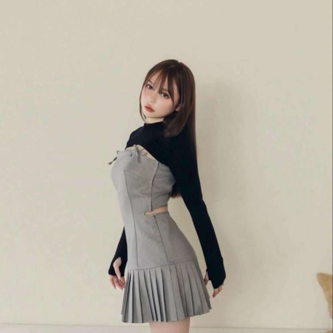 andmary Karen knit set mini dress グレー - メルカリ