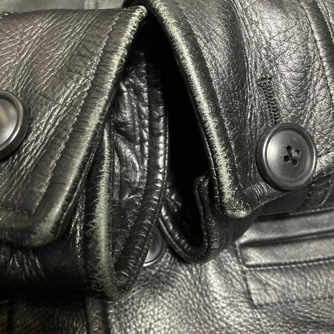 メイドインワールド Knot at All レザーカーコート ブラック M - メルカリ