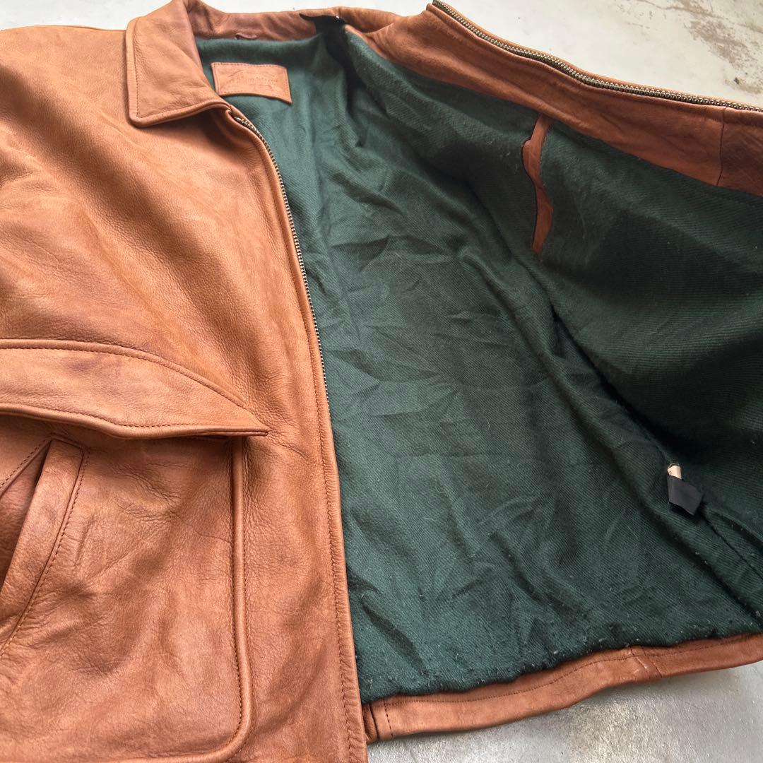 レザージャケット セントジョンズベイ ブラウン茶色 本革 ボンバー