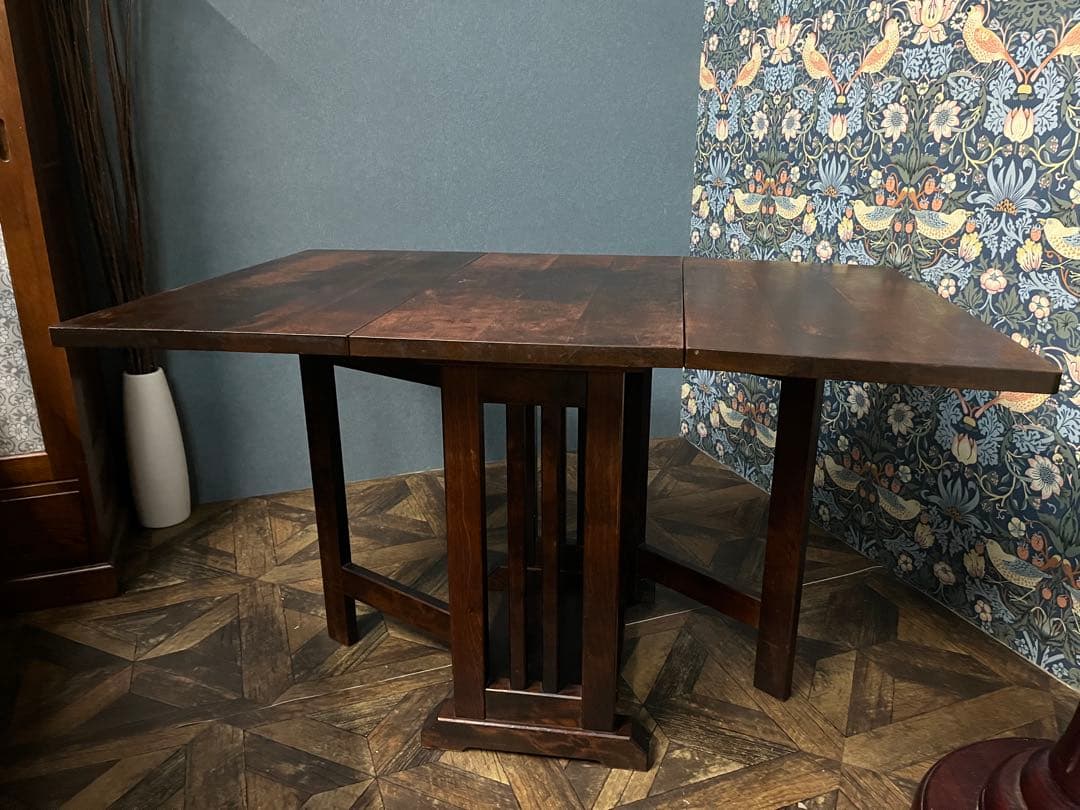 北海道民芸家具 ダイニングテーブル バタフライ インテリア ビンテージ 北海道民芸家具 ダイニングテーブル バタフライ 折りたたみテーブル 北