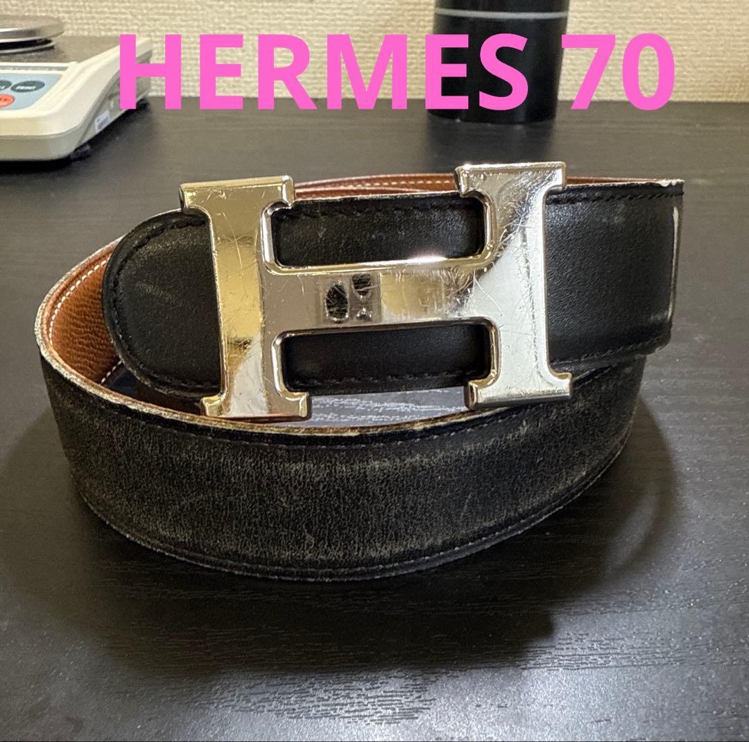 HERMES エルメスコンスタンスリバーシブルベルト70シルバーカラーバックル HERMES/エルメス】 Hベルト コンスタンス リバーシブル #70 ベルト