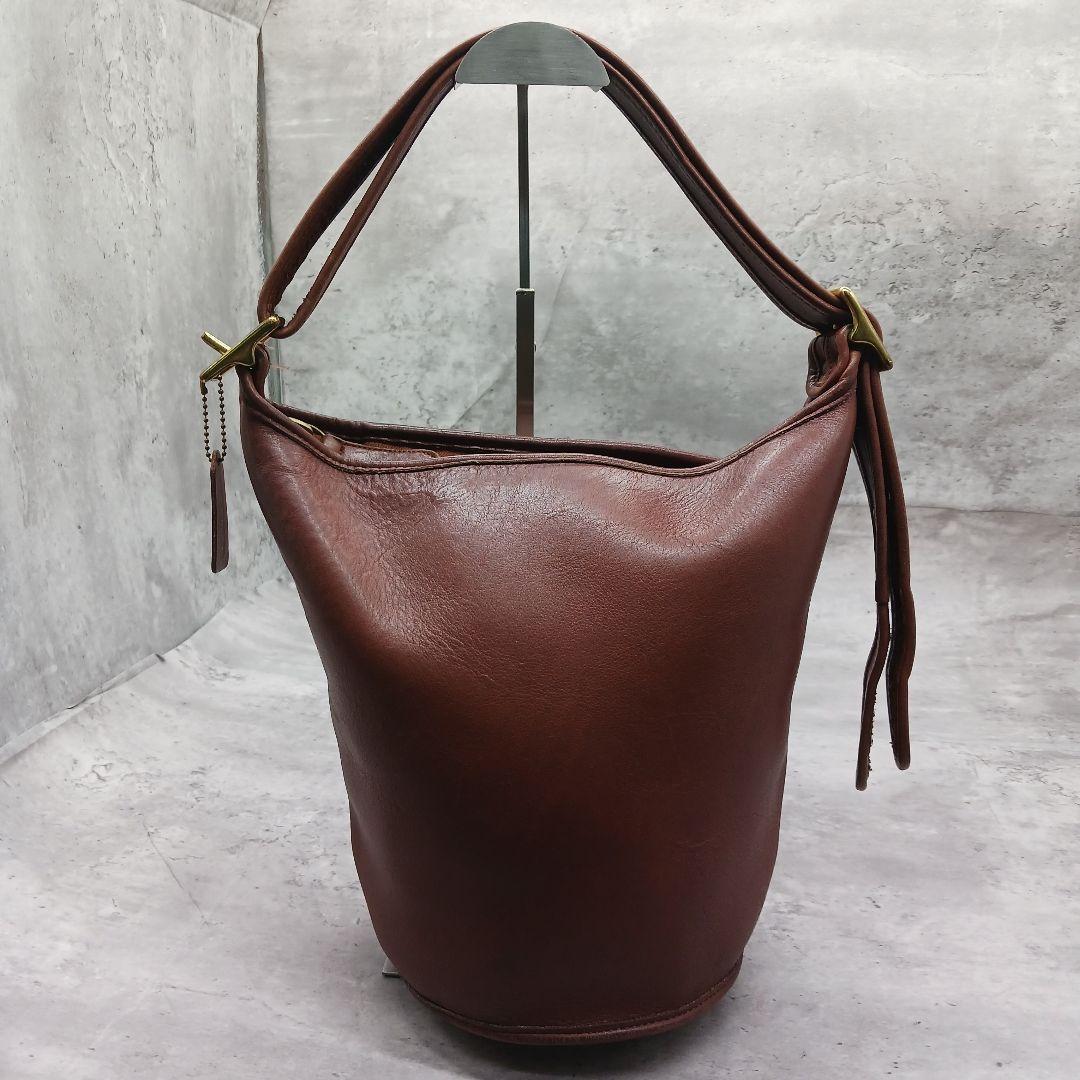 美品✨ オールドコーチ バケツ型 ショルダーバッグ ブラウン レガシー