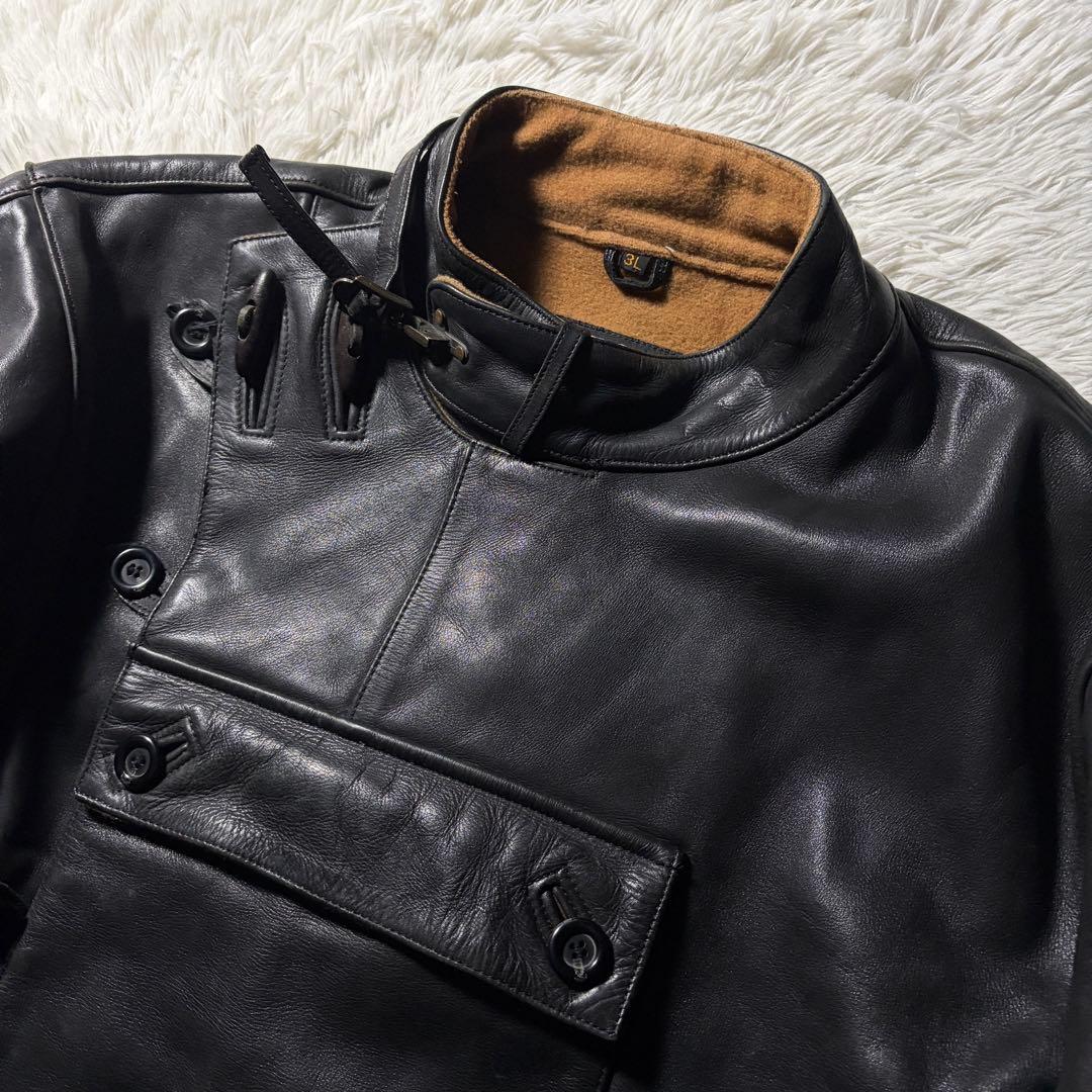 K's Leather KADOYA スウェーデン軍モーターサイクルジャケット - メルカリ