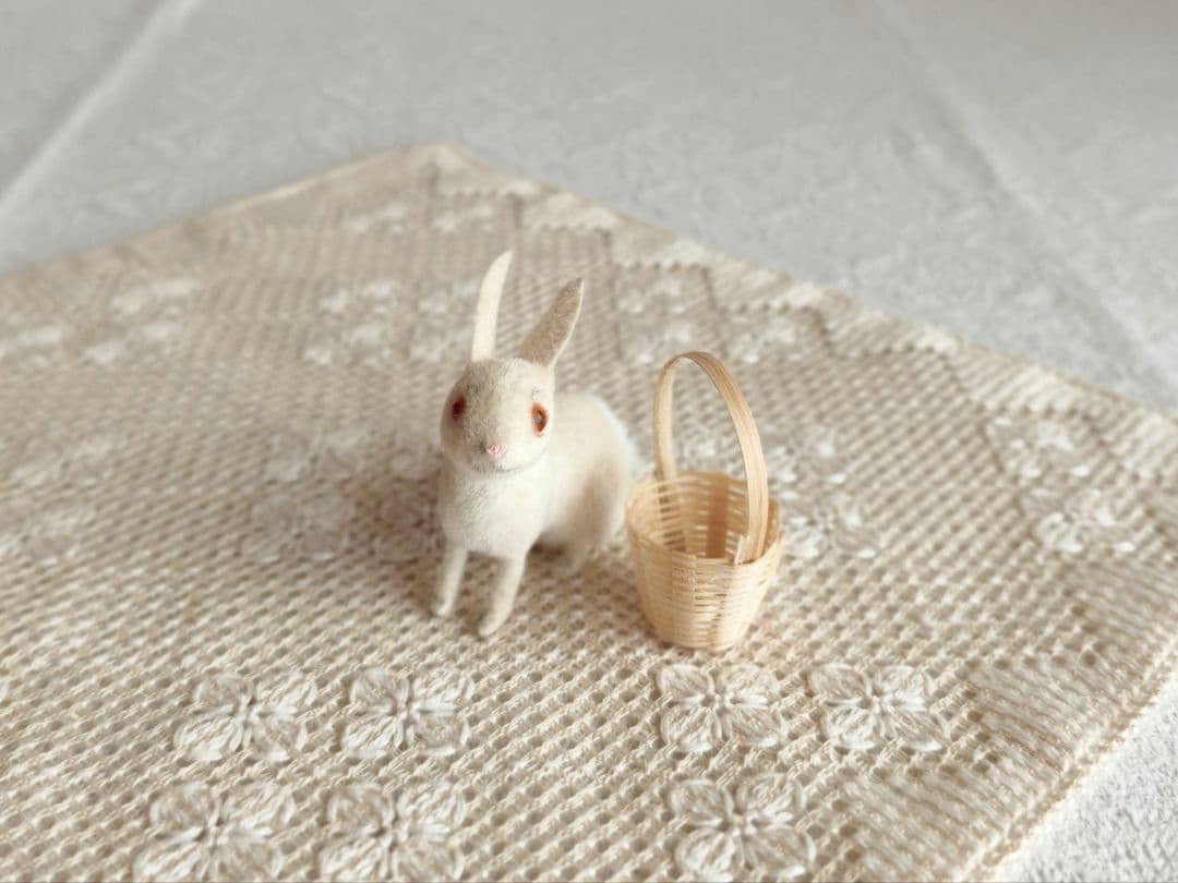 【✳︎toto✳︎さま】vintage ୨୧ 真っ白な 可愛い ウサちゃん