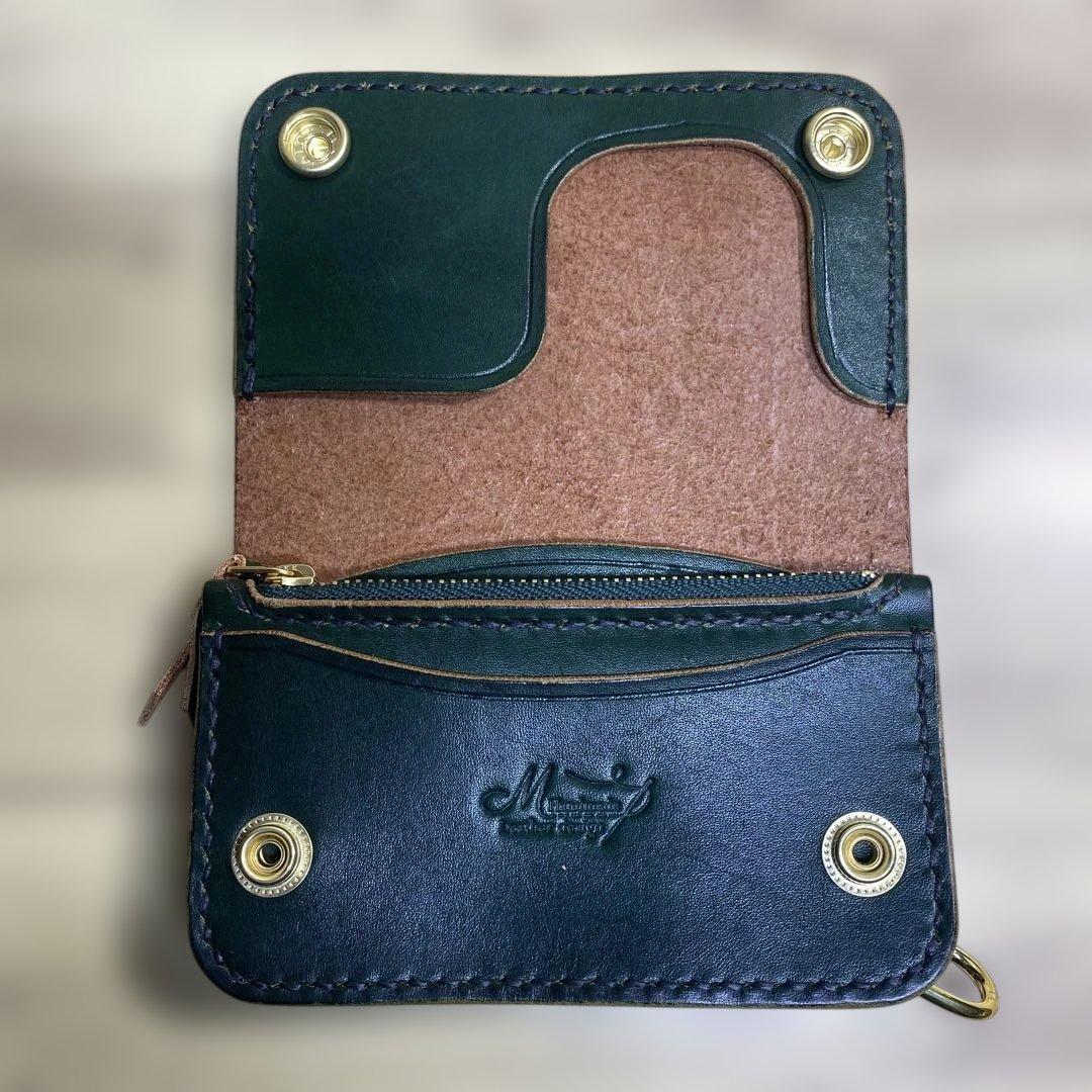 ミドルトラッカーウォレット丘染め（茶芯）グリーン - メルカリ