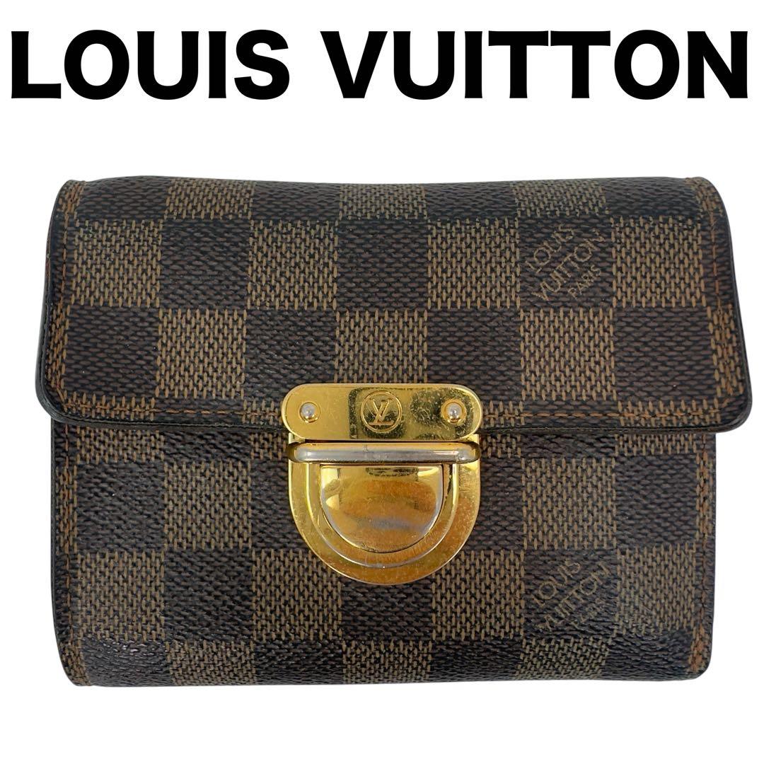 ルイヴィトン N60005 ダミエ ポルトフォイユ コアラ 三つ折り財布