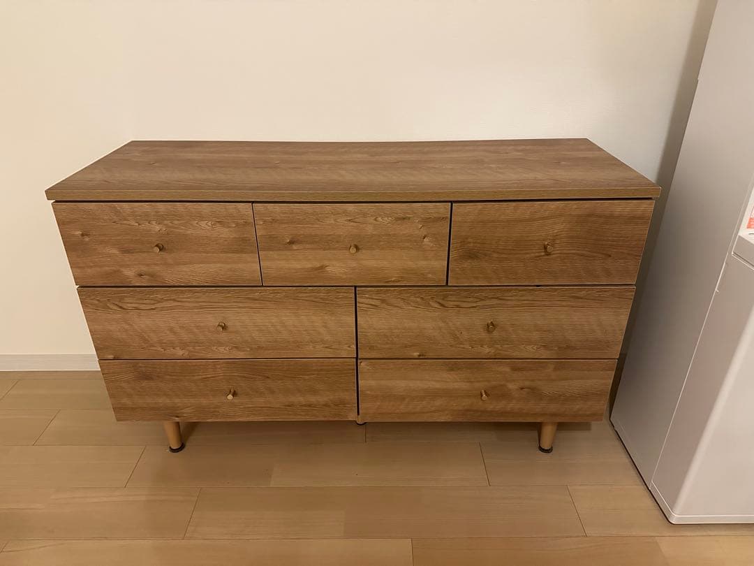 LOWYA ローチェスト 箪笥 タンス 高級 国産 引き出し 収納 半完成品】収納チェスト(アンティークブラウン/アンティークナチュラル