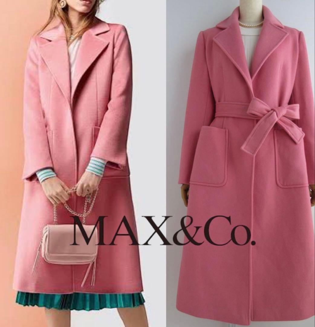 【美品✨】MAX&Co. ラナウェイRUNAWAY ロングコート　ピンク 8016015902010-f-