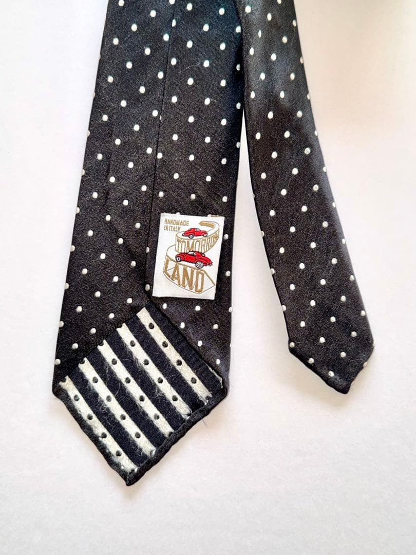 TOMORROWLAND シルク セッテピエゲ ドット ネクタイ ブラック - メルカリ