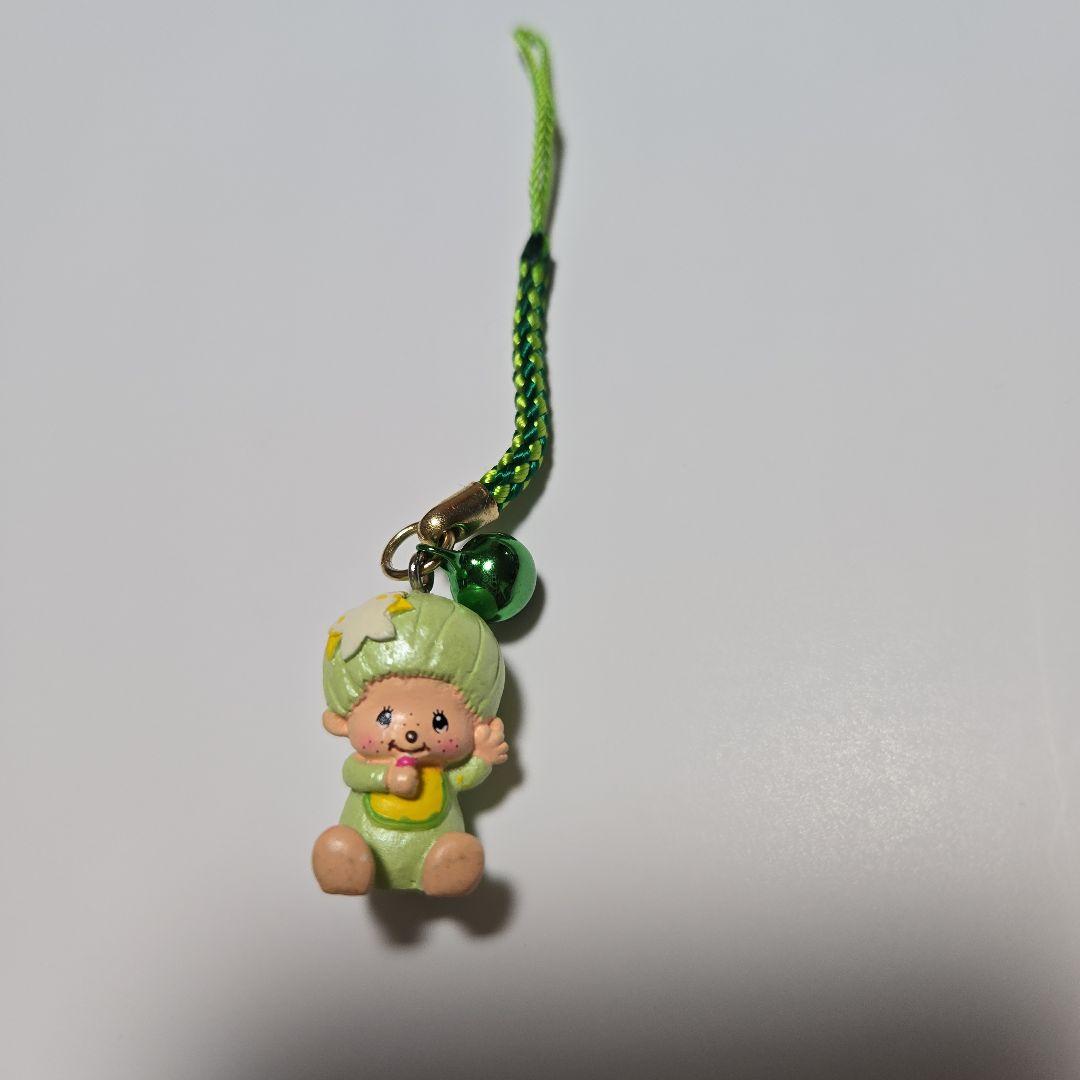 モンチッチ ストラップ 未使用 黄緑グリーン すず ご当地キーホルダー