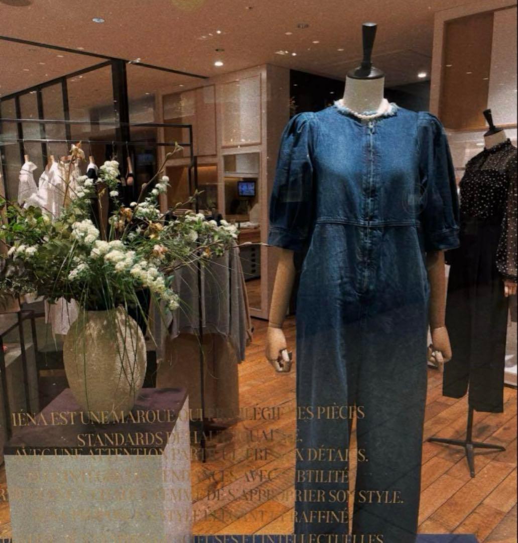 新品未使用 IENA アッパーハイツ パフスリーブオールインワン - メルカリ