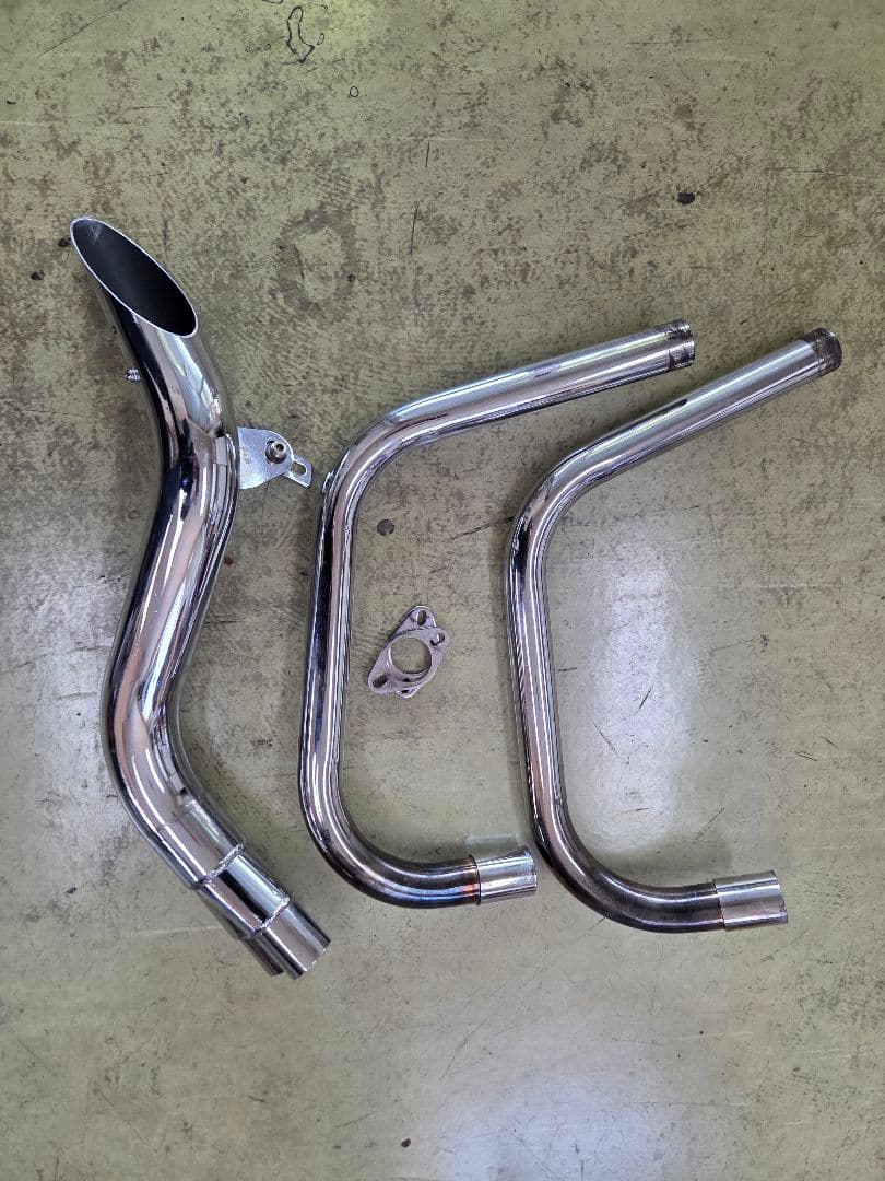 プリティーレーシング ブレイド管 ホークII ホークⅢ プリティ― HONDA ホーク3 手曲げ薄型ブレイド管 ハスカットタイプ